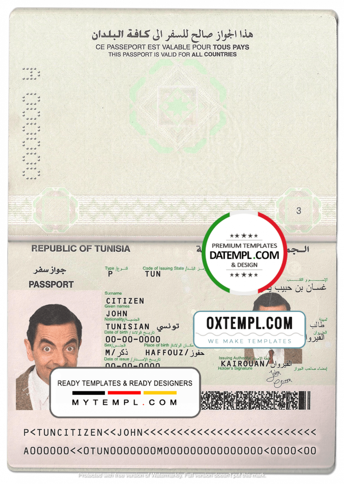 tunisian passport travel