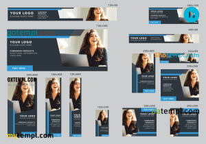# perfectly modern editable banner template set of 13 PSD