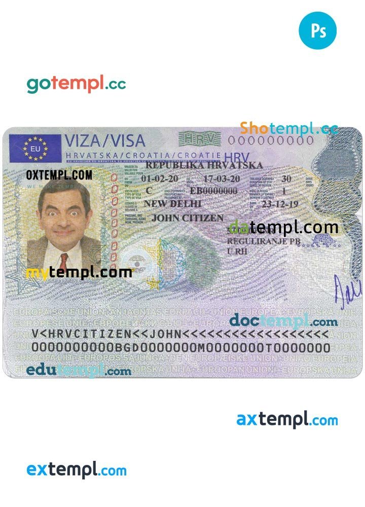 croatia visa uk travel document