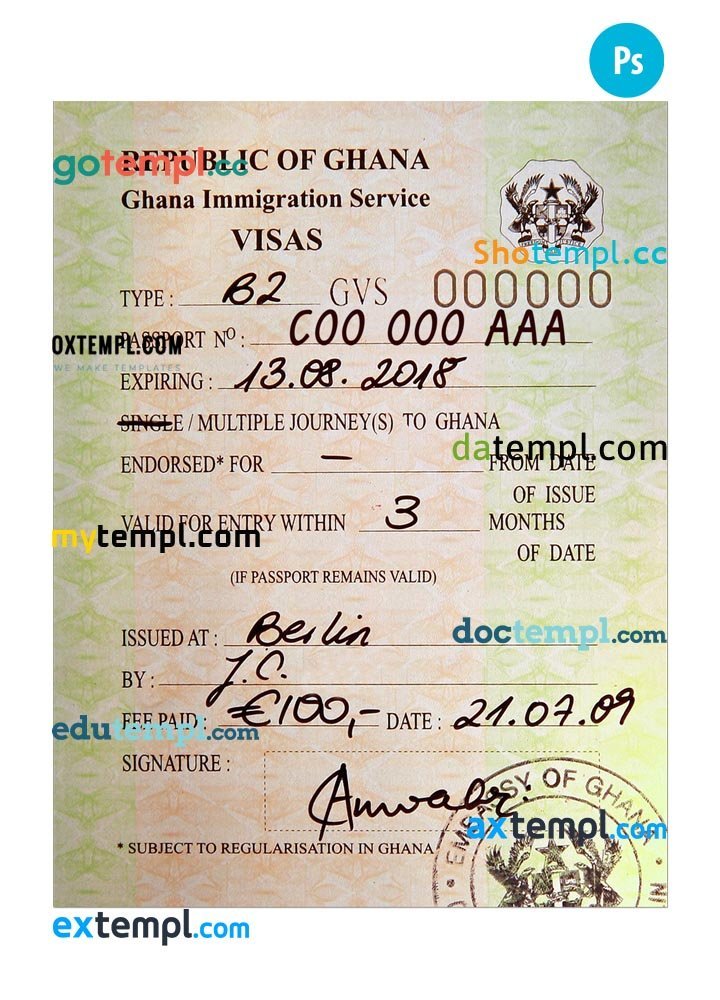 tourist visa ghana