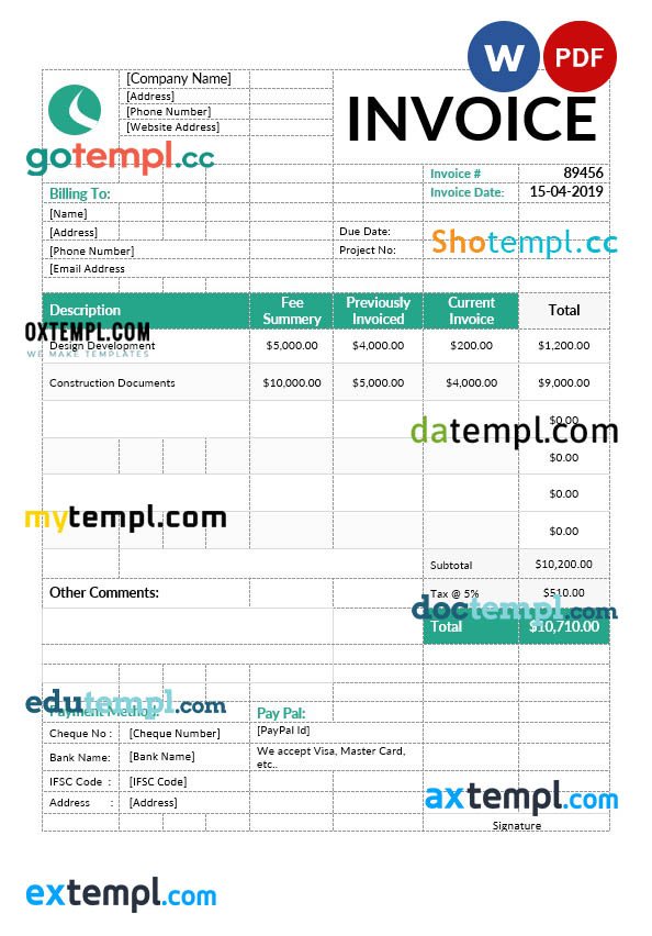 architect-invoice-template-in-word-and-pdf-format