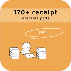 all 170+ receipt psds in one archive with takeaway price