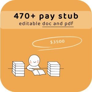 all 470+ pay stub templates in one archive – with takeaway price
