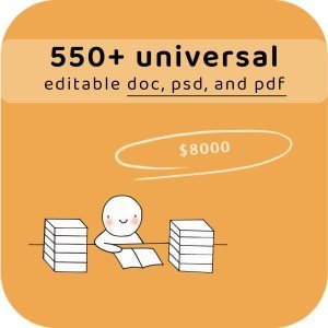 all 550+ universal templates in one archive – with takeaway price