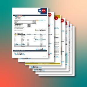 Cambodia bank statement 7 templates in one collection – with price cut